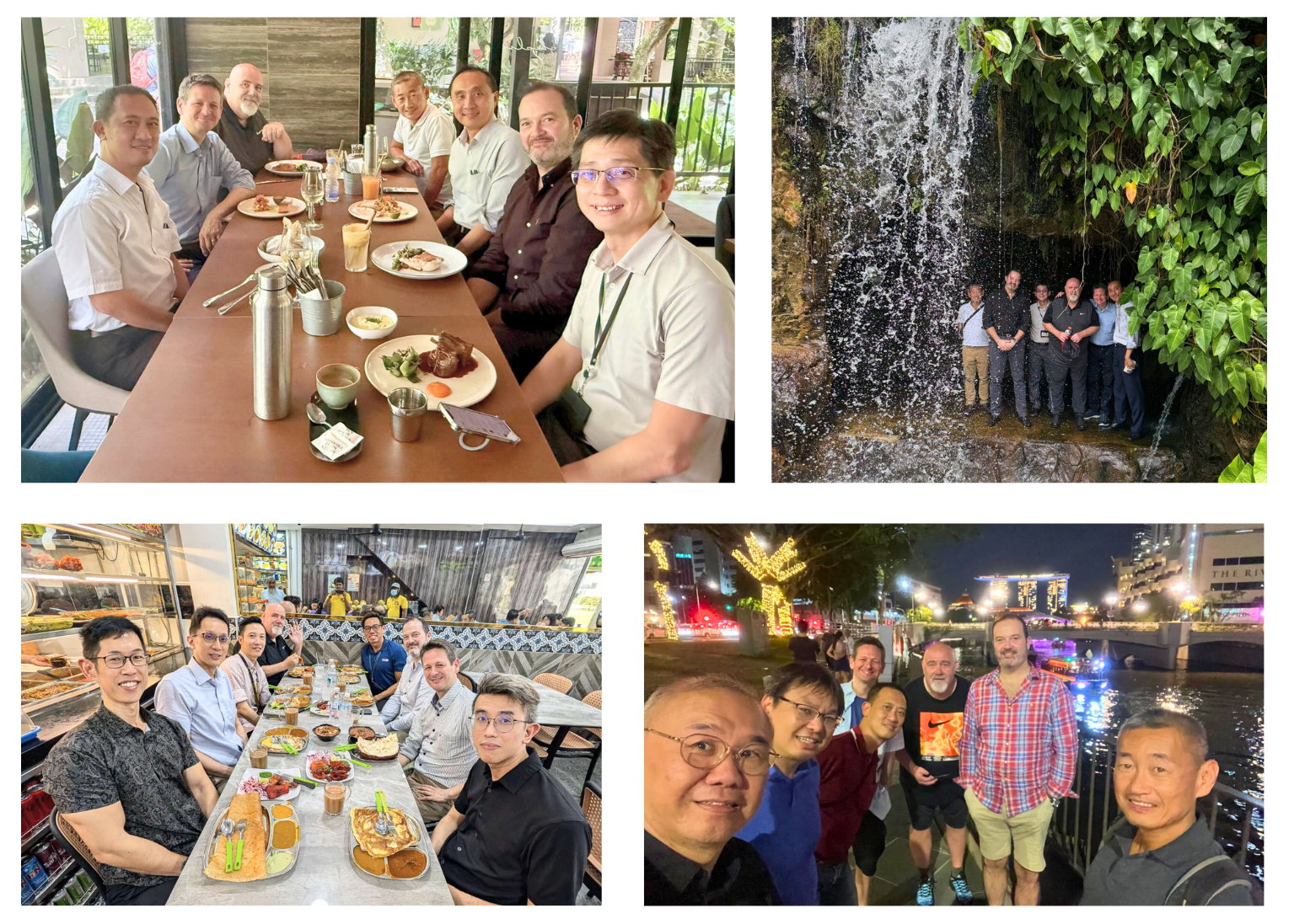 Cambridge delegates had memorable meals and visits in Singapore.